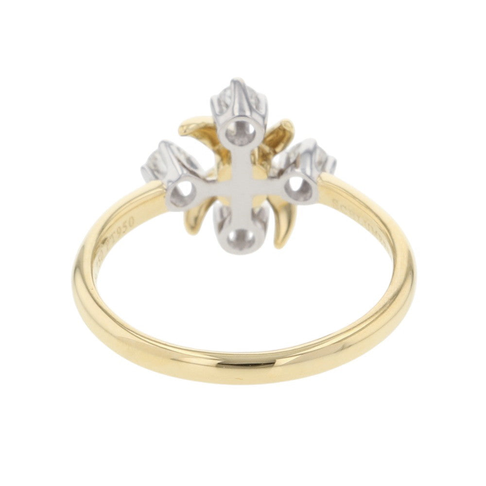 TIFFANY&Co. Jean Schlumberger Diamond Ring Size ♯12 K18YG Pt950