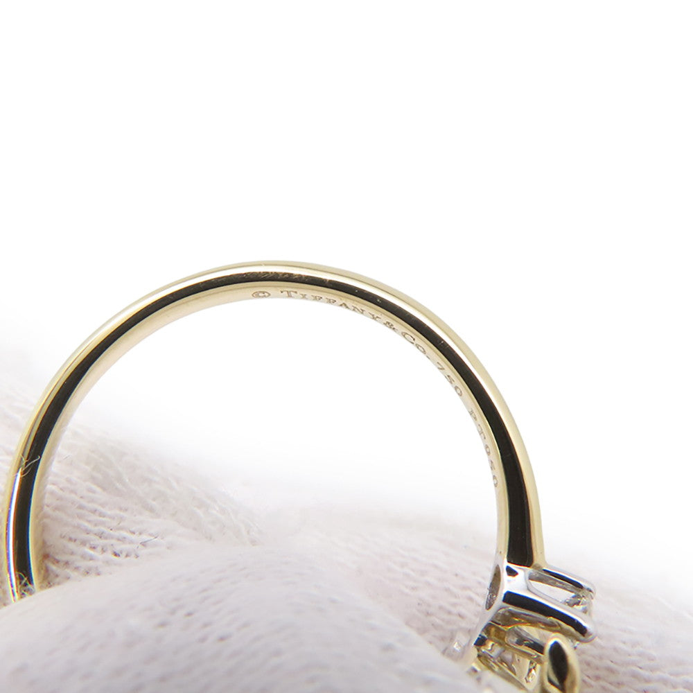 TIFFANY&Co. Jean Schlumberger Diamond Ring Size ♯12 K18YG Pt950