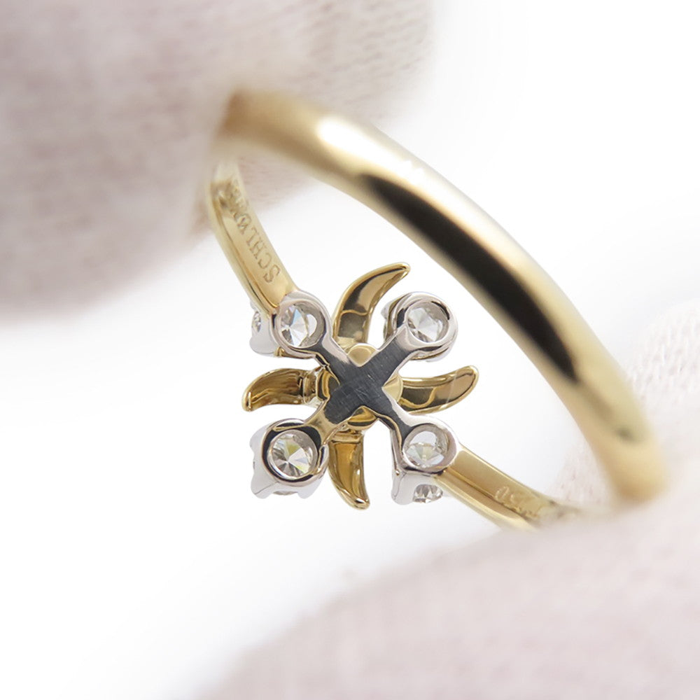 TIFFANY&Co. Jean Schlumberger Diamond Ring Size ♯12 K18YG Pt950