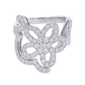 Van Cleef & Arpels Dentelle Ring Size 53/#13 18K White Gold
