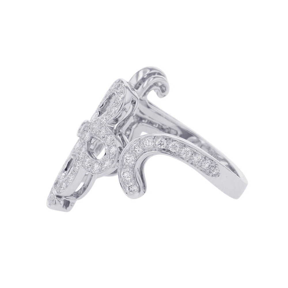 Van Cleef & Arpels Dentelle Ring Size 53/#13 18K White Gold