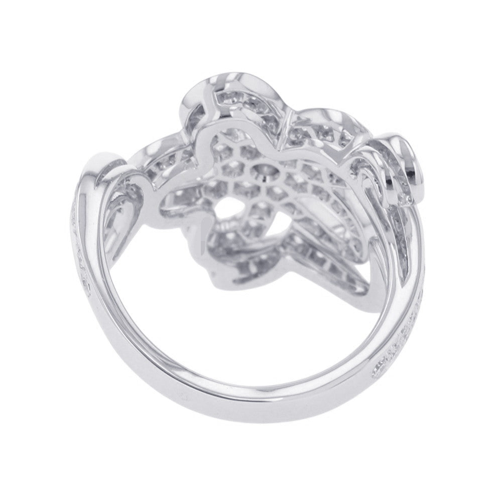 Van Cleef & Arpels Dentelle Ring Size 53/#13 18K White Gold
