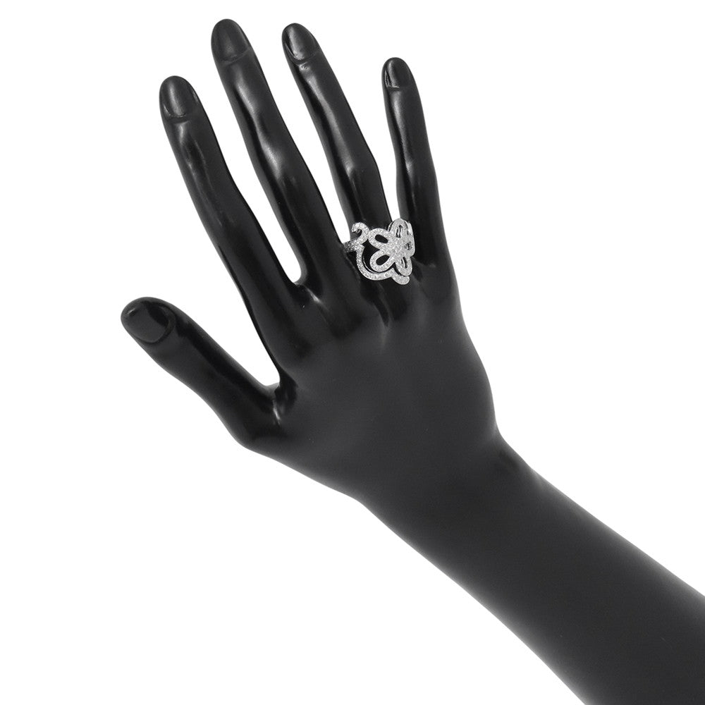 Van Cleef & Arpels Dentelle Ring Size 53/#13 18K White Gold