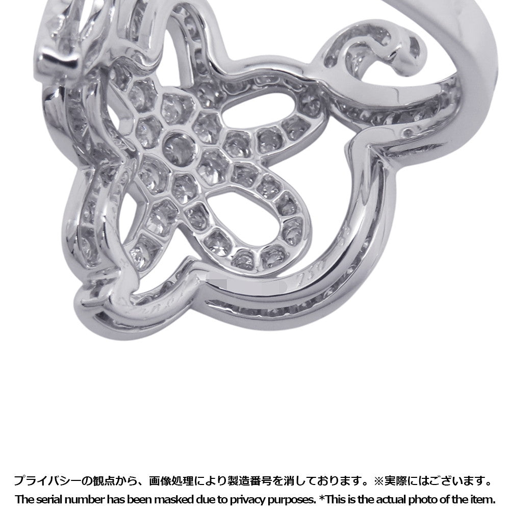 Van Cleef & Arpels Dentelle Ring Size 53/#13 18K White Gold