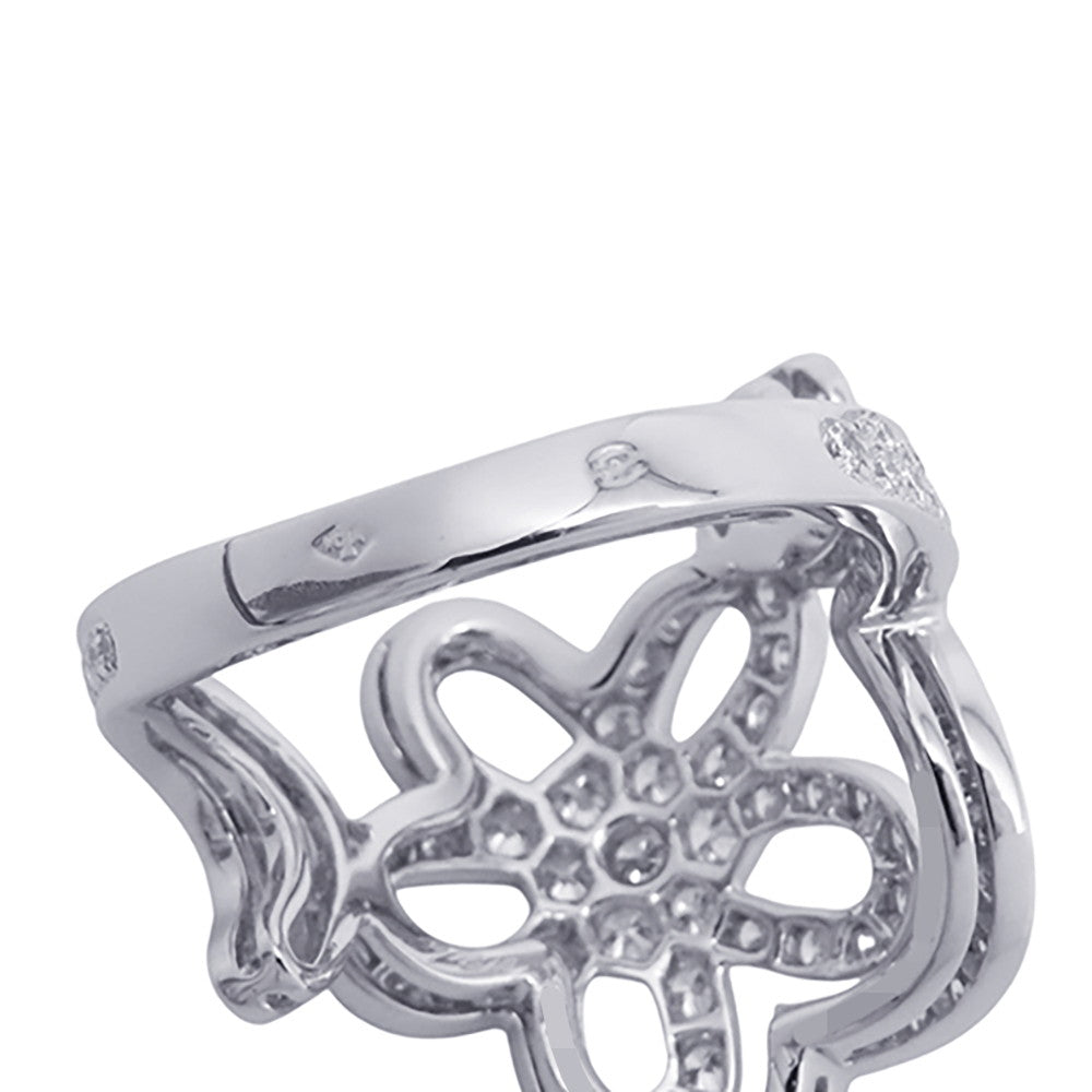 Van Cleef & Arpels Dentelle Ring Size 53/#13 18K White Gold