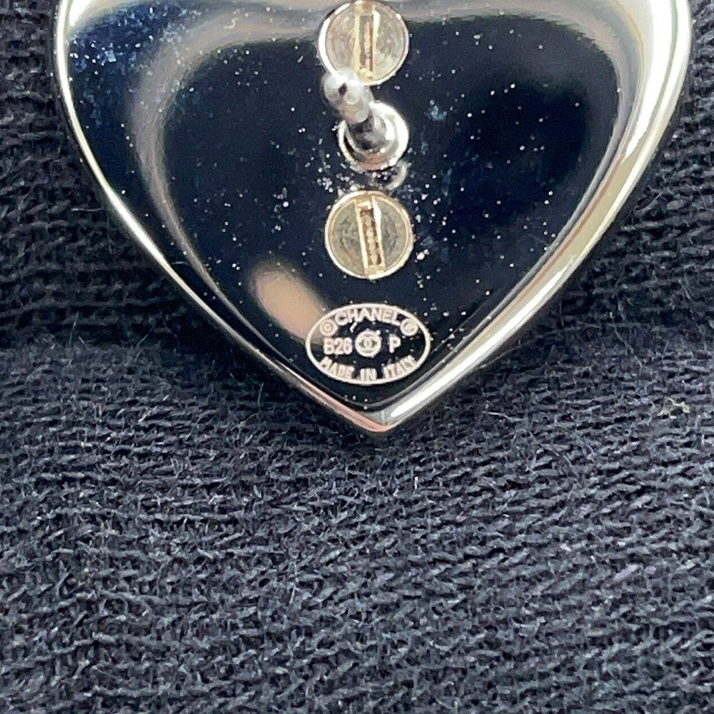 CHANEL CC Logo Heart EarringsABH084-B23473-U7518 Metal Rhinestone