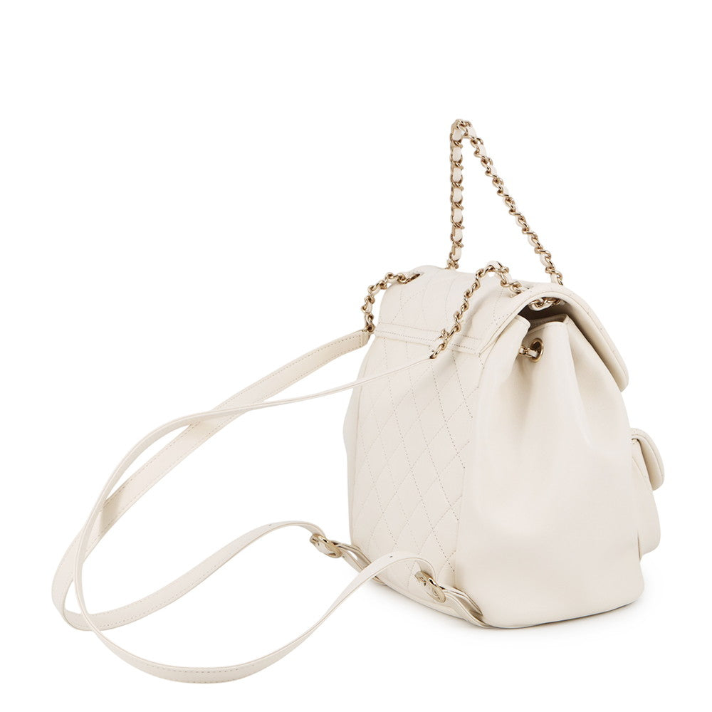 CHANEL Matelasse SmallBackpack WhiteAS2908 Lambskin