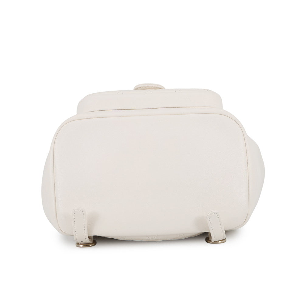 CHANEL Matelasse SmallBackpack WhiteAS2908 Lambskin