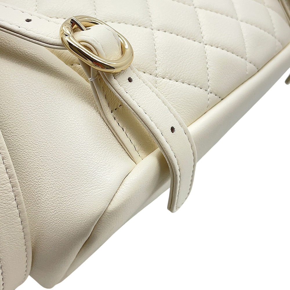 CHANEL Matelasse SmallBackpack WhiteAS2908 Lambskin