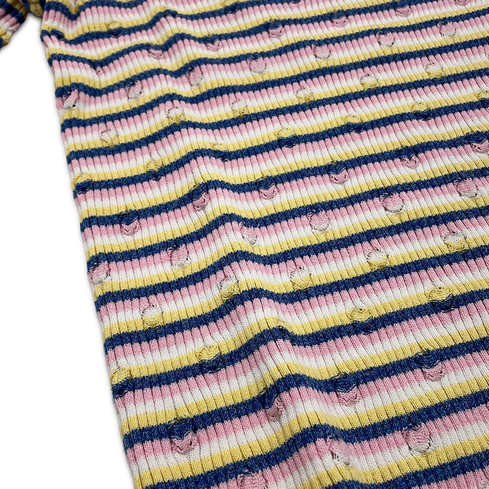 CHANEL CHANEL logo short-sleeved knit Size 38 Pink/MulticolorP79242 70% Cotton, 30% Paper