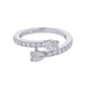 GRAFF Duet Wrap-Around Diamond Ring Size Approximately 8thRGR779 18K White Gold