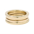 BVLGARI B.Zero1 2-band Ring Size 58/#17 18K Yellow Gold