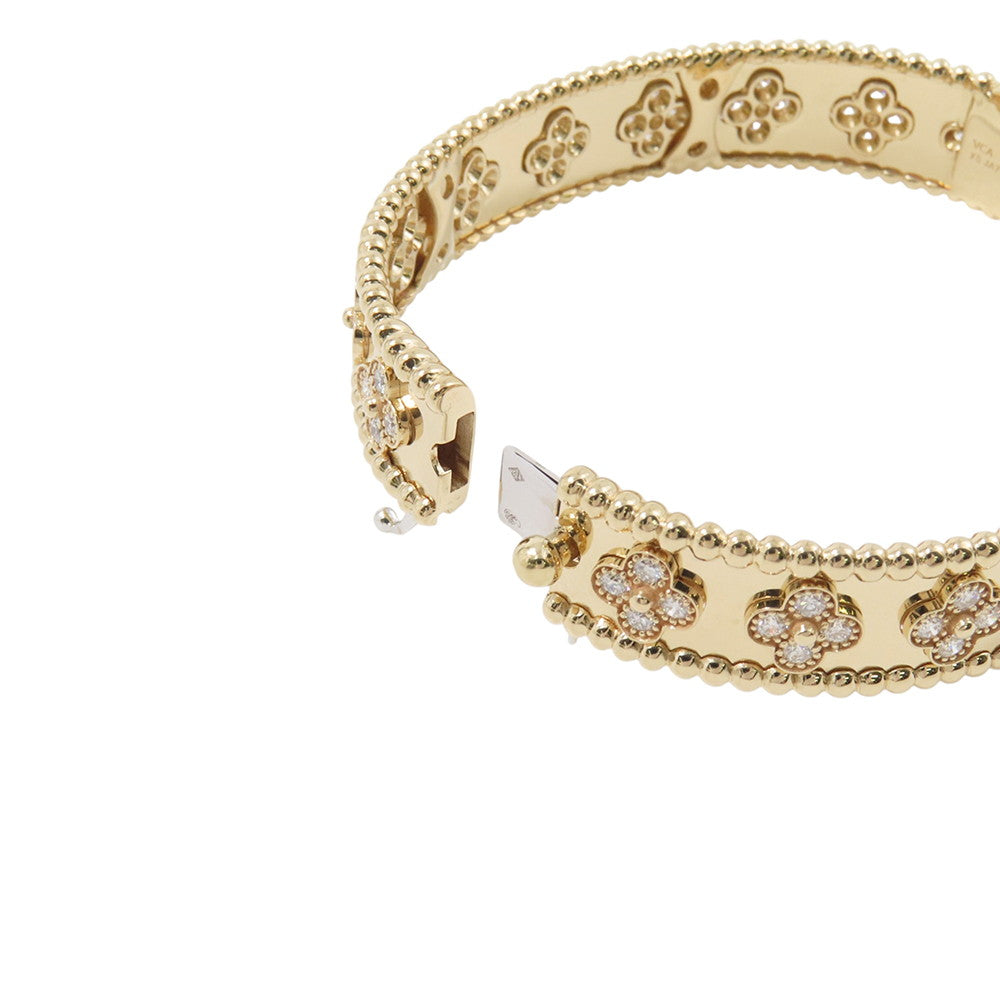 Van Cleef & Arpels Perle Clover Bracelet Extra Small Model Size XSVCARO56200 18K Yellow Gold