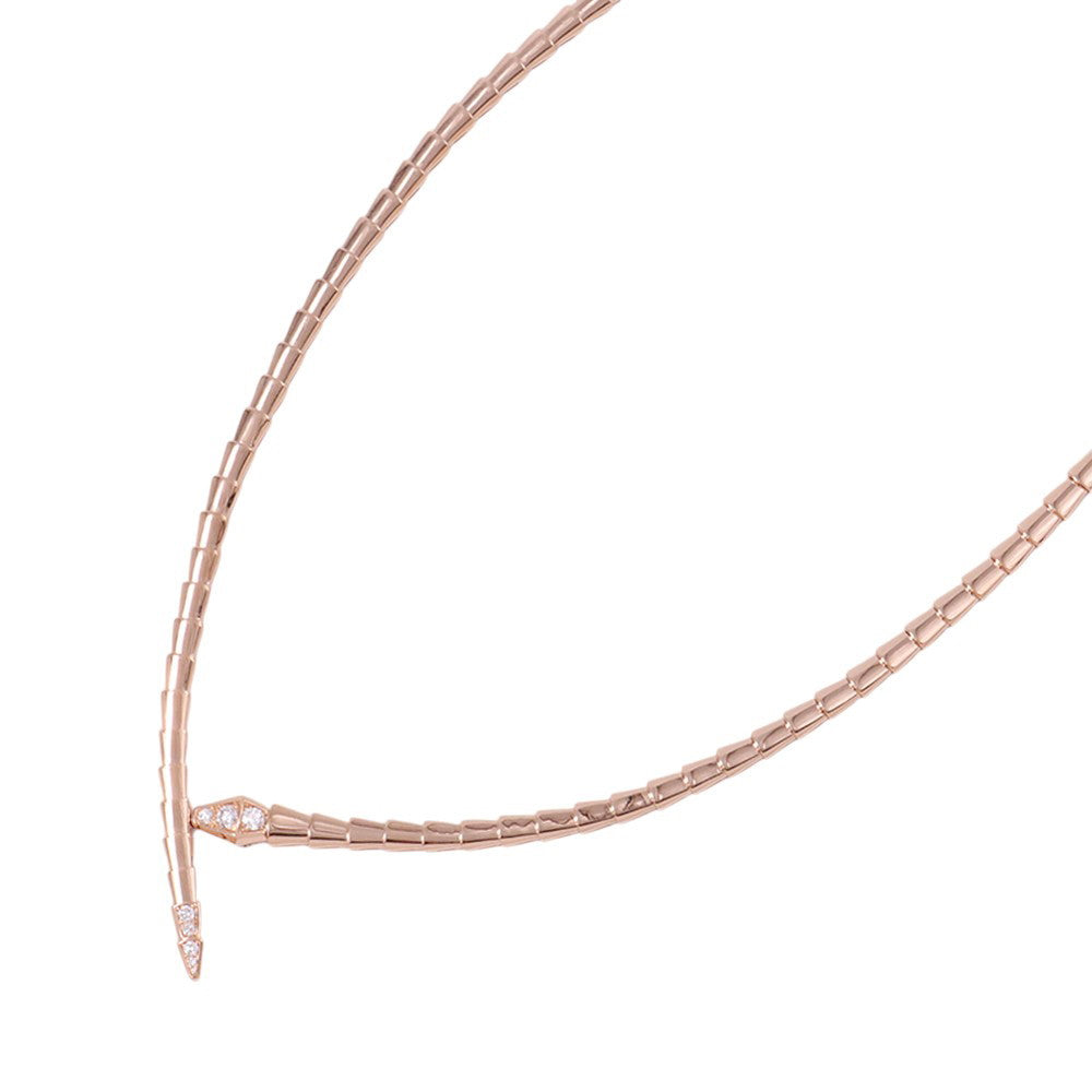 BVLGARI Serpenti Viper Necklace Size L357864 18K Pink Gold