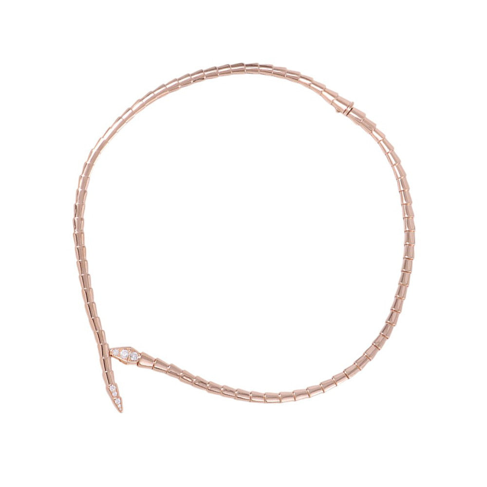 BVLGARI Serpenti Viper Necklace Size L357864 18K Pink Gold