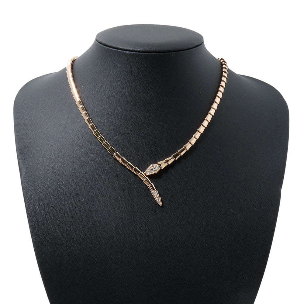 BVLGARI Serpenti Viper Necklace Size L357864 18K Pink Gold