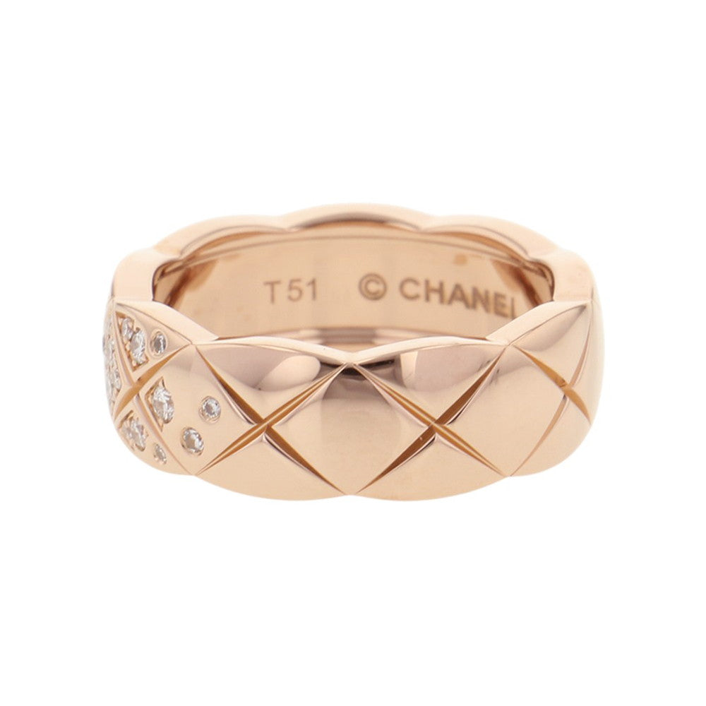 CHANEL Coco Crush Collection Ring Medium Model Size 51/#11 MediumJ11101 18K Pink Gold