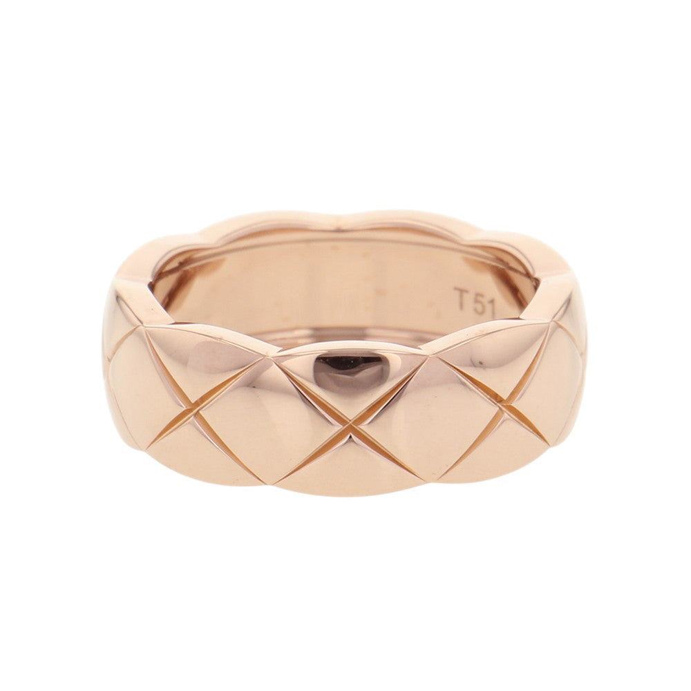 CHANEL Coco Crush Collection Ring Medium Model Size 51/#11 MediumJ11101 18K Pink Gold