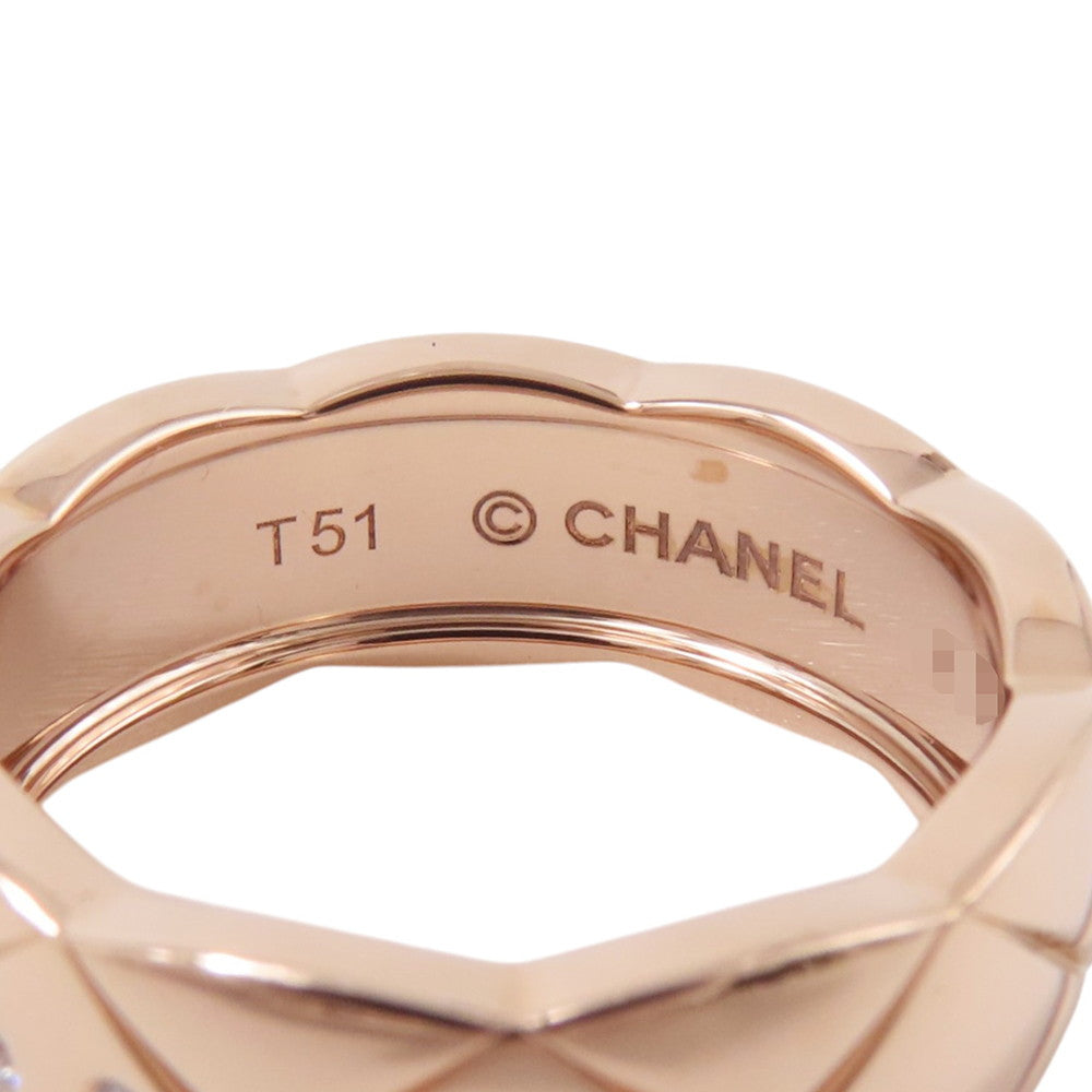 CHANEL Coco Crush Collection Ring Medium Model Size 51/#11 MediumJ11101 18K Pink Gold