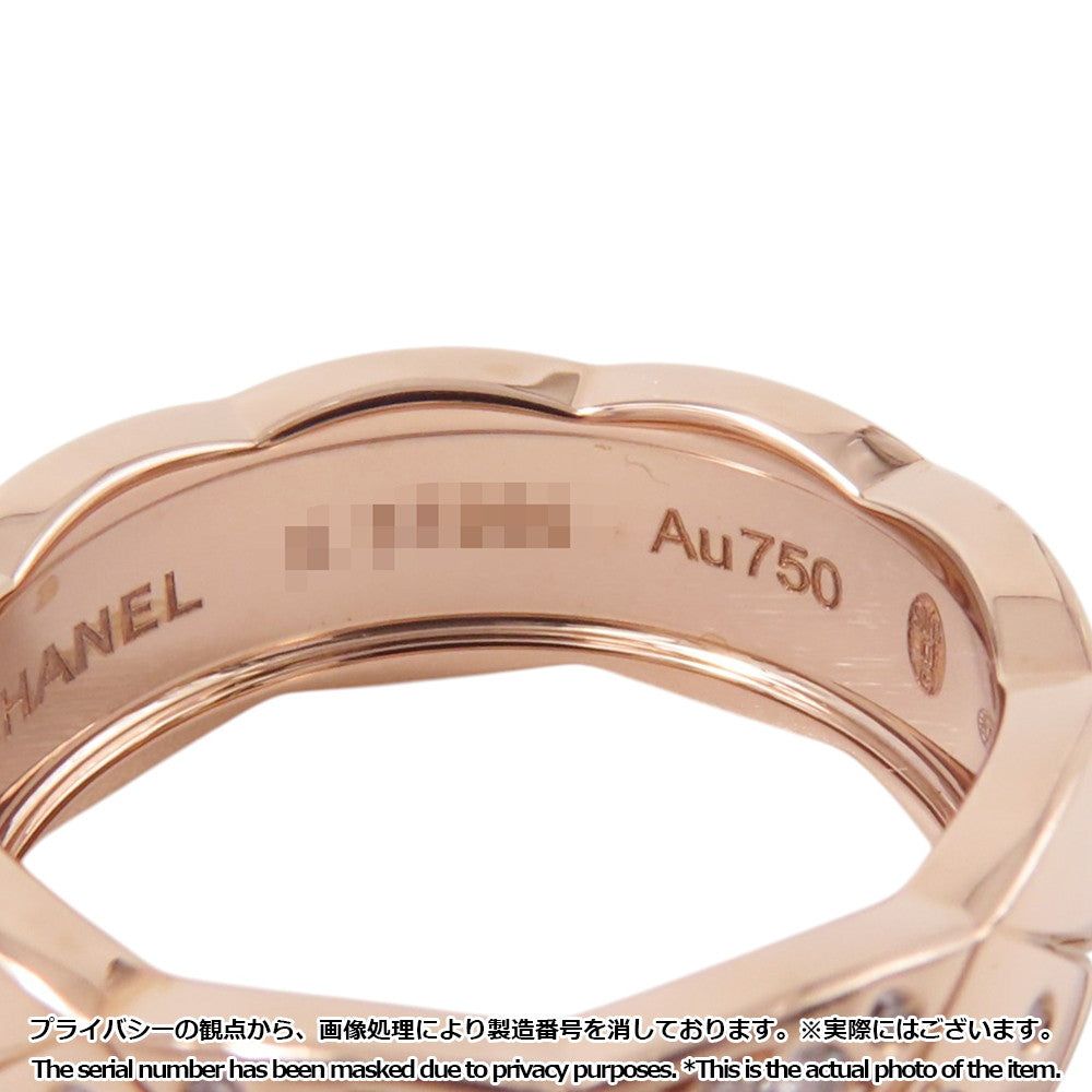 CHANEL Coco Crush Collection Ring Medium Model Size 51/#11 MediumJ11101 18K Pink Gold