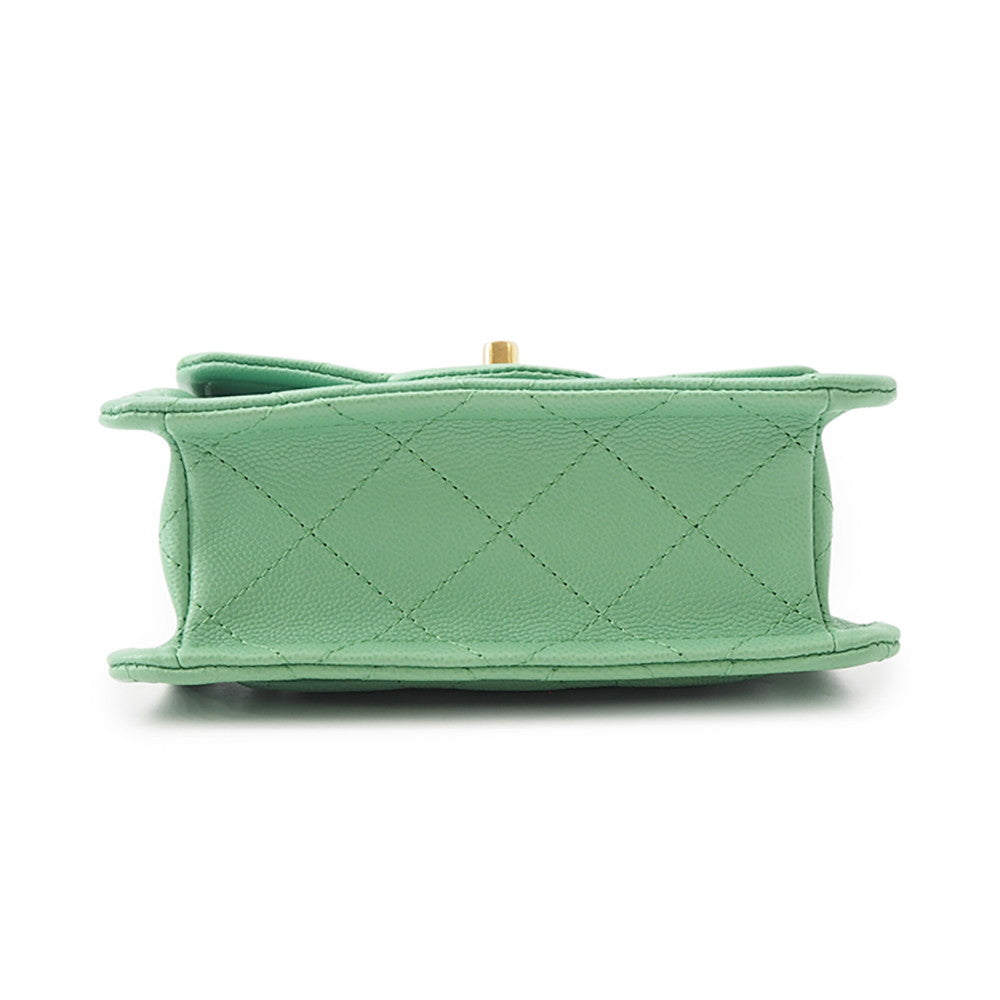 CHANEL Matelasse ChainShoulder Bag GreenAS2356 Caviar Leather