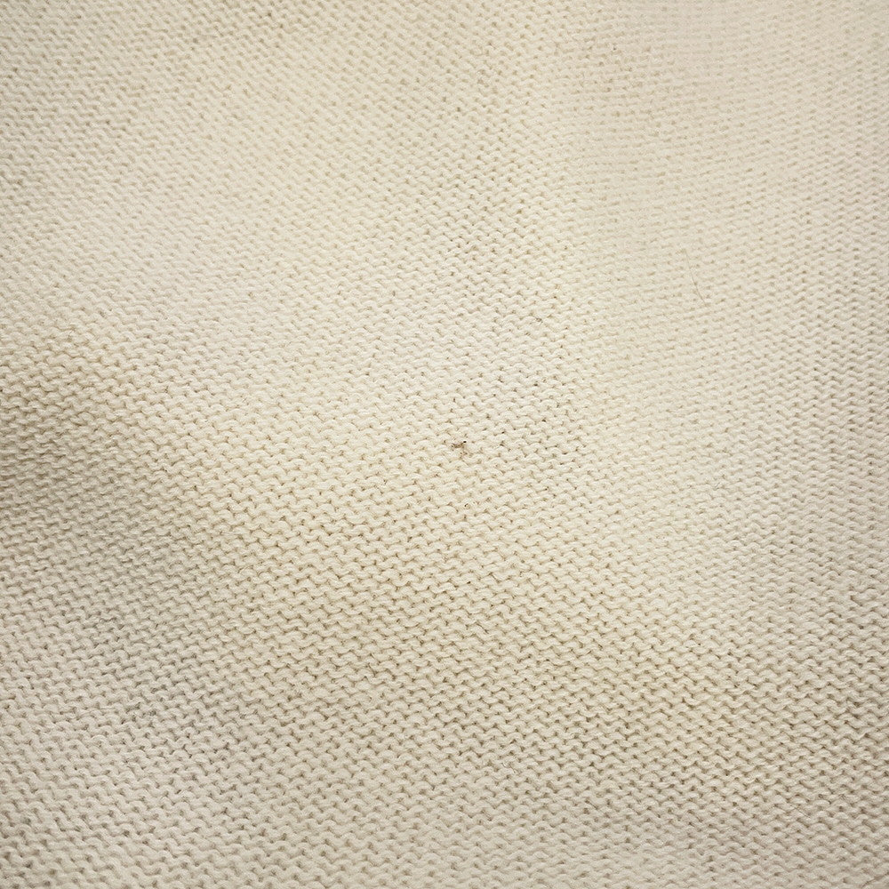 CHANEL CC Logo Button Knit Short Sleeve Size 34 IvoryP65575-K61301-N9739 Cashmere100%