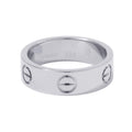 CARTIER LOVE Ring Classic Model Size 51/#11 ClassicB4084751/B4084700 18K White Gold