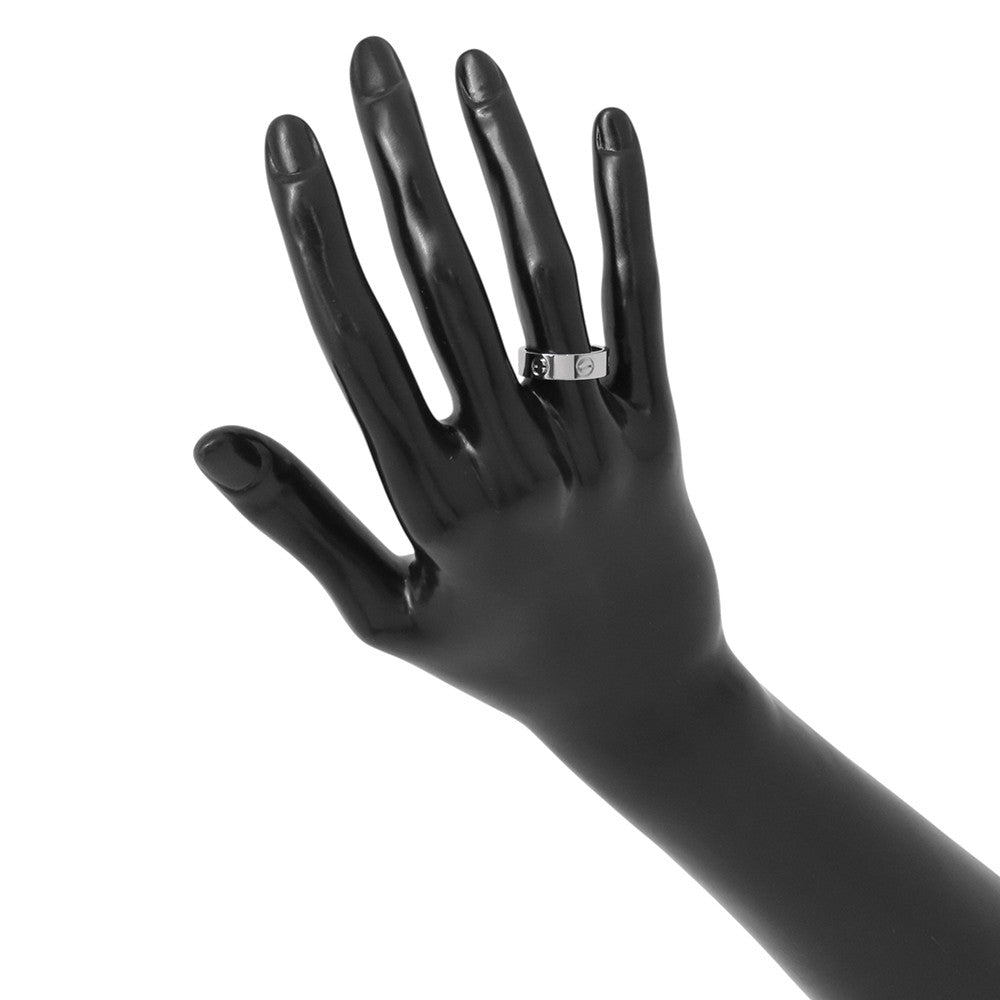 CARTIER LOVE Ring Classic Model Size 51/#11 ClassicB4084751/B4084700 18K White Gold