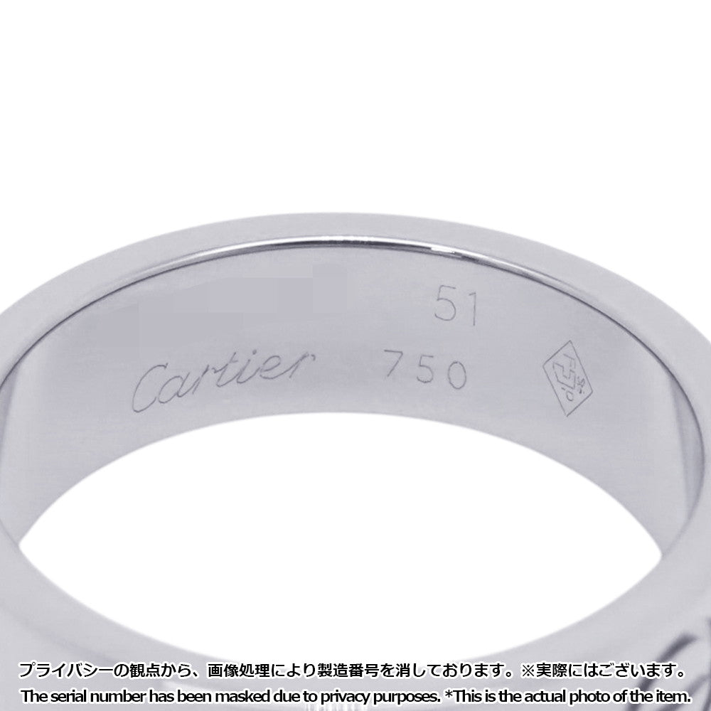 CARTIER LOVE Ring Classic Model Size 51/#11 ClassicB4084751/B4084700 18K White Gold