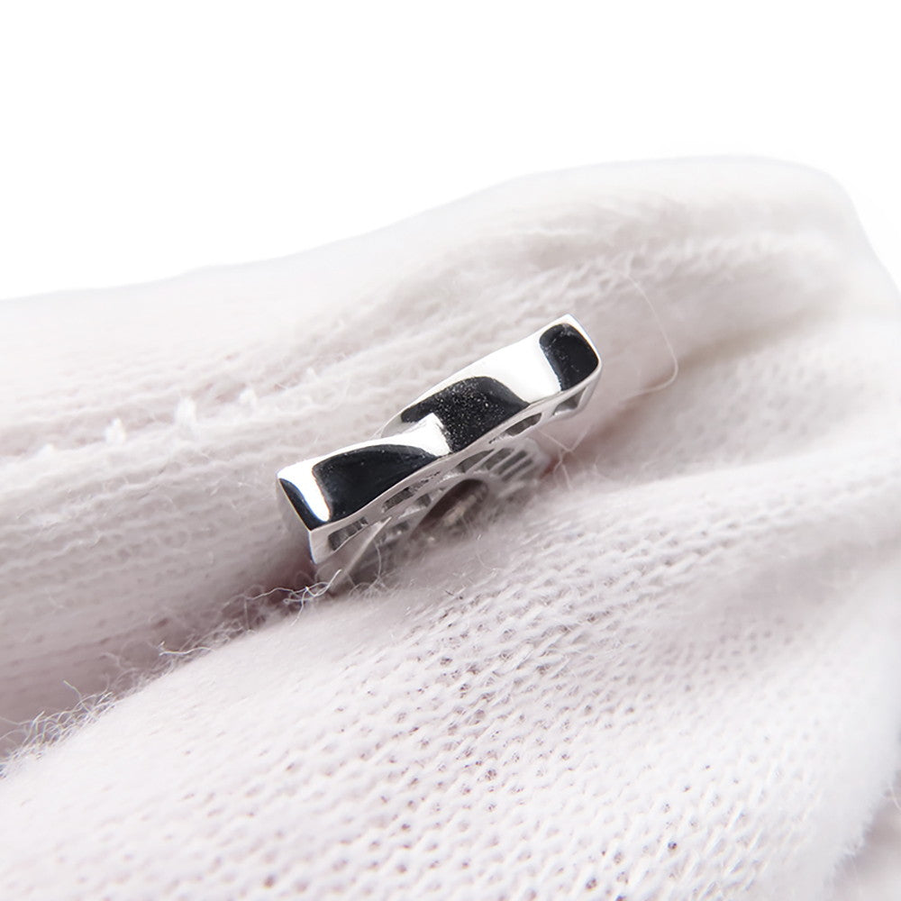 CARTIER 2C Diamond Bag Charm 18K White Gold