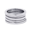 BVLGARI B-zero1 Ring 4 bands Size 58/#18 18K White Gold