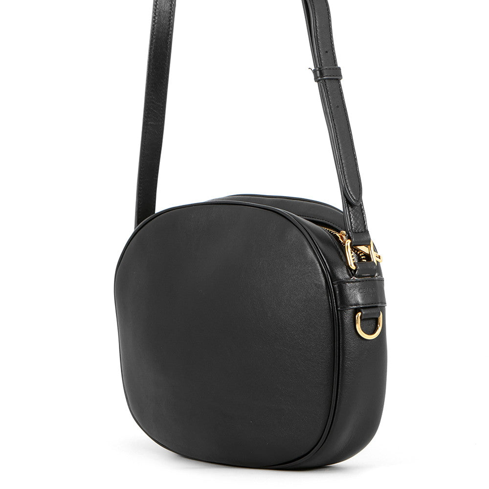 CELINE Quilted Camera Bag Black188353 Leather Size Medium