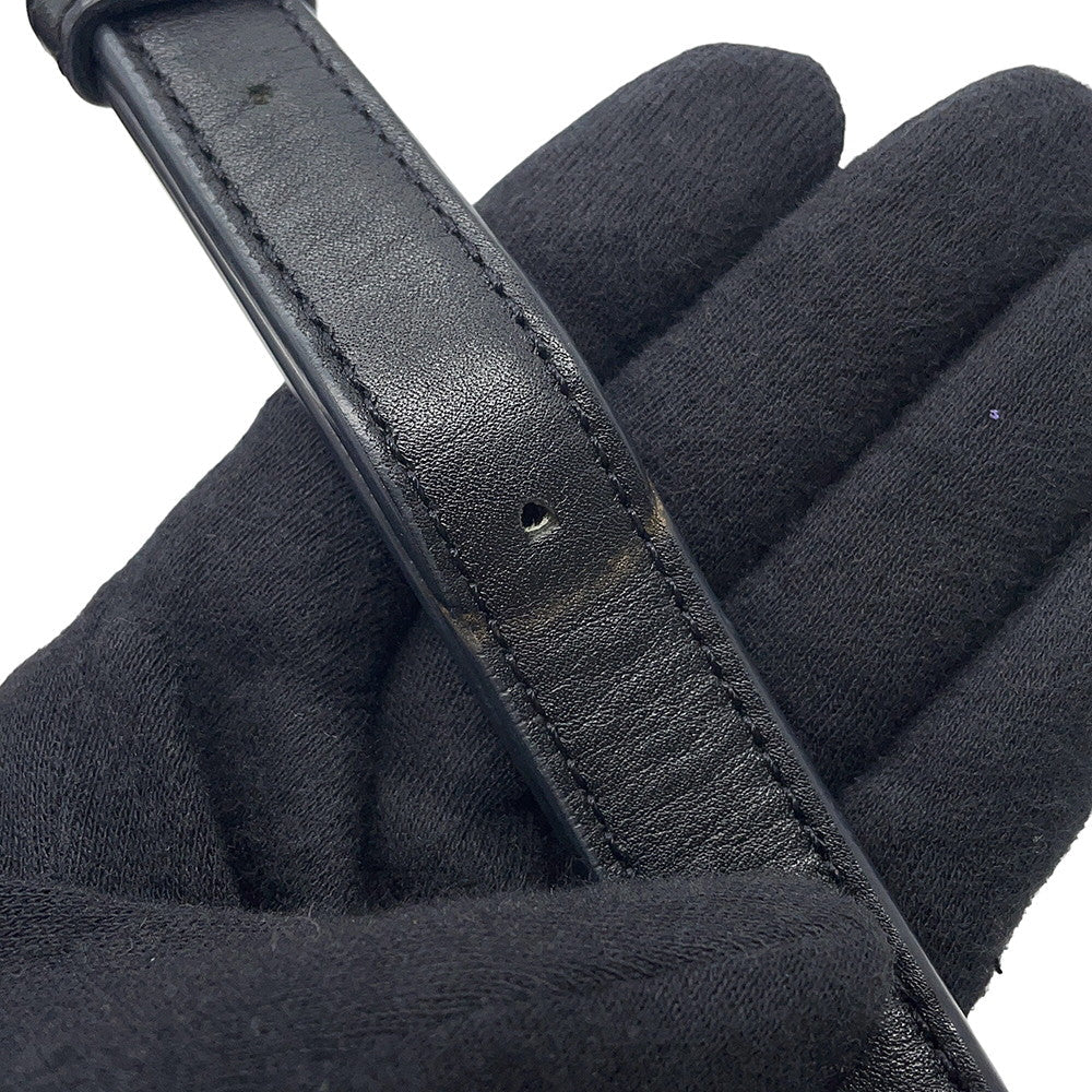 CELINE Quilted Camera Bag Black188353 Leather Size Medium