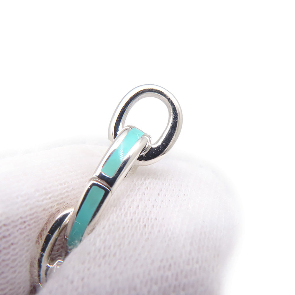 TIFFANY&Co. Clasping Link Bracelet SV925 TIFFANY&Co. Blue Enamel