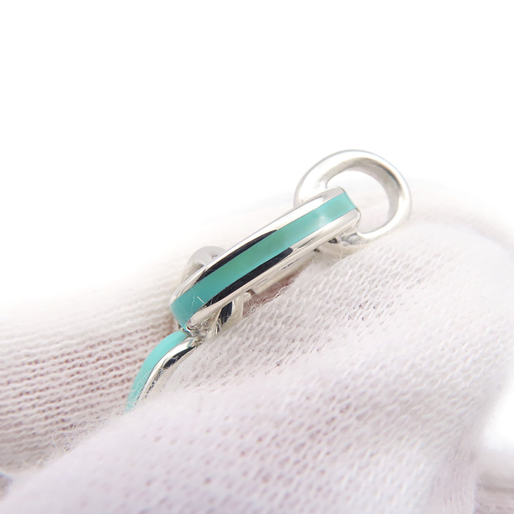 TIFFANY&Co. Clasping Link Bracelet SV925 TIFFANY&Co. Blue Enamel