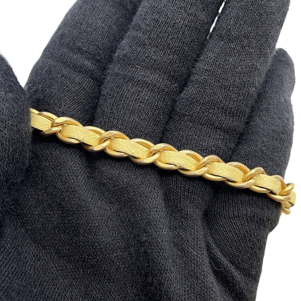 CHANEL Matelasse Cocoball Mini Chain Shoulder YellowAP1628 Lambskin