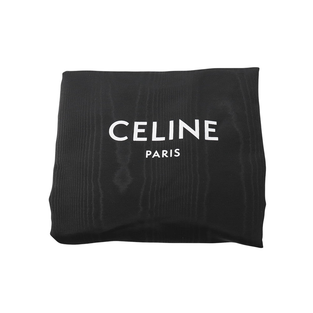 CELINE Cuir Triomphe Bucket Bag Black198243 Leather Size Small