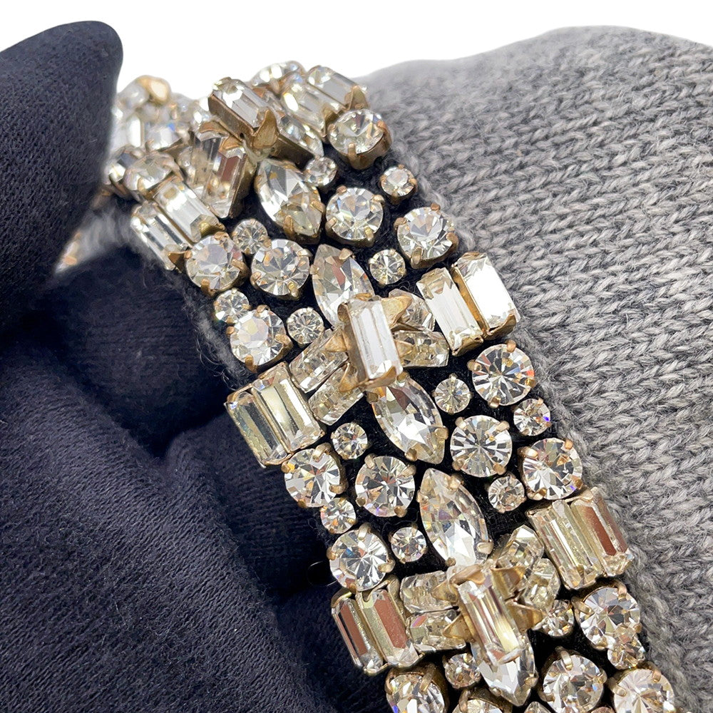 CELINE Rhinestone Cardigan Size XS Gray Cashmere Rhinestone