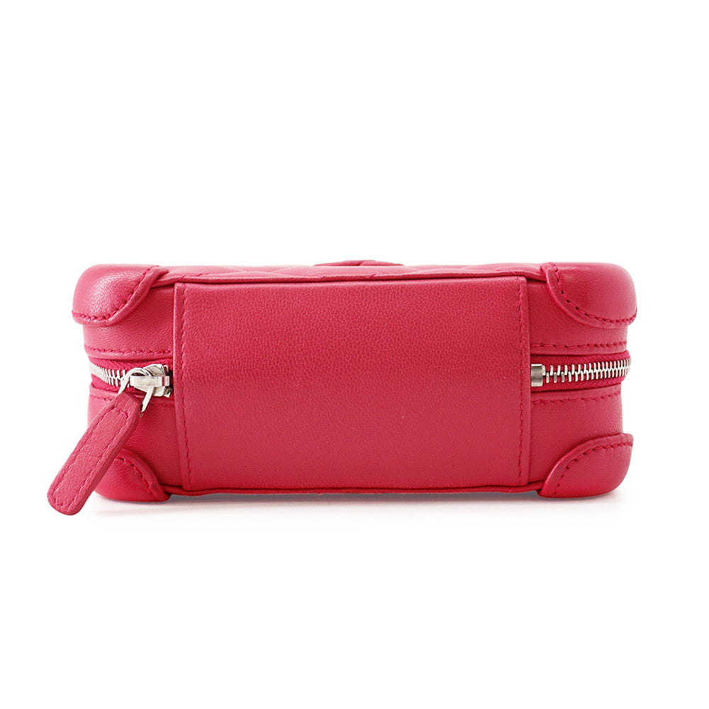 CHANEL Matelasse ChainShoulder Bag Pink Lambskin