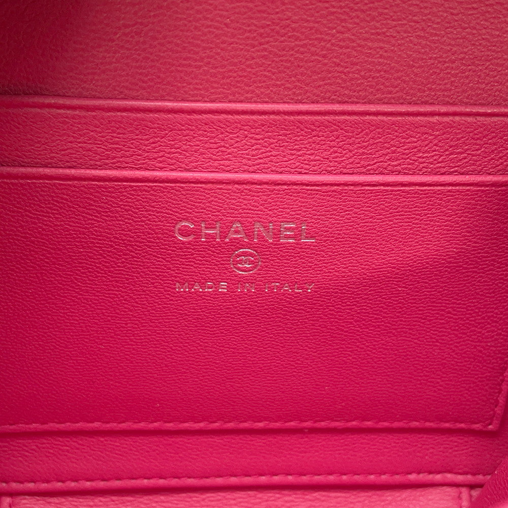 CHANEL Matelasse ChainShoulder Bag Pink Lambskin