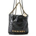 CHANEL CHANEL22 ChainShoulder Bag BlackAS3980 Shiny Calf Leather Size Mini