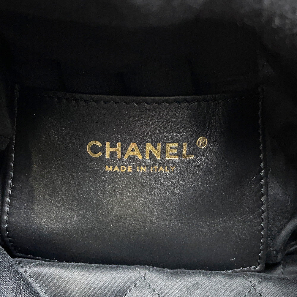 CHANEL CHANEL22 ChainShoulder Bag BlackAS3980 Shiny Calf Leather Size Mini