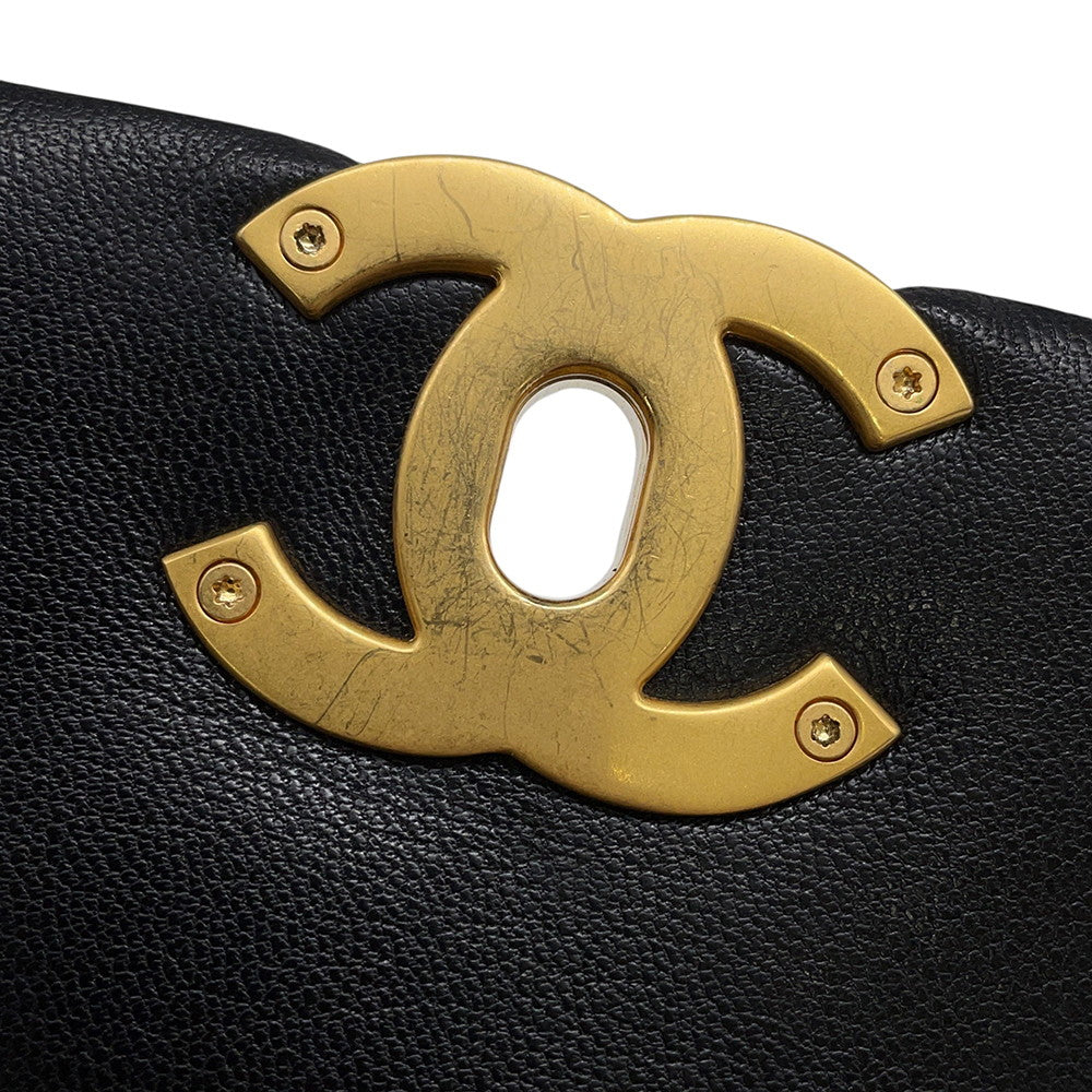 CHANEL CHANEL19 ChainShoulder Bag BlackAS1160 Shiny Lambskin