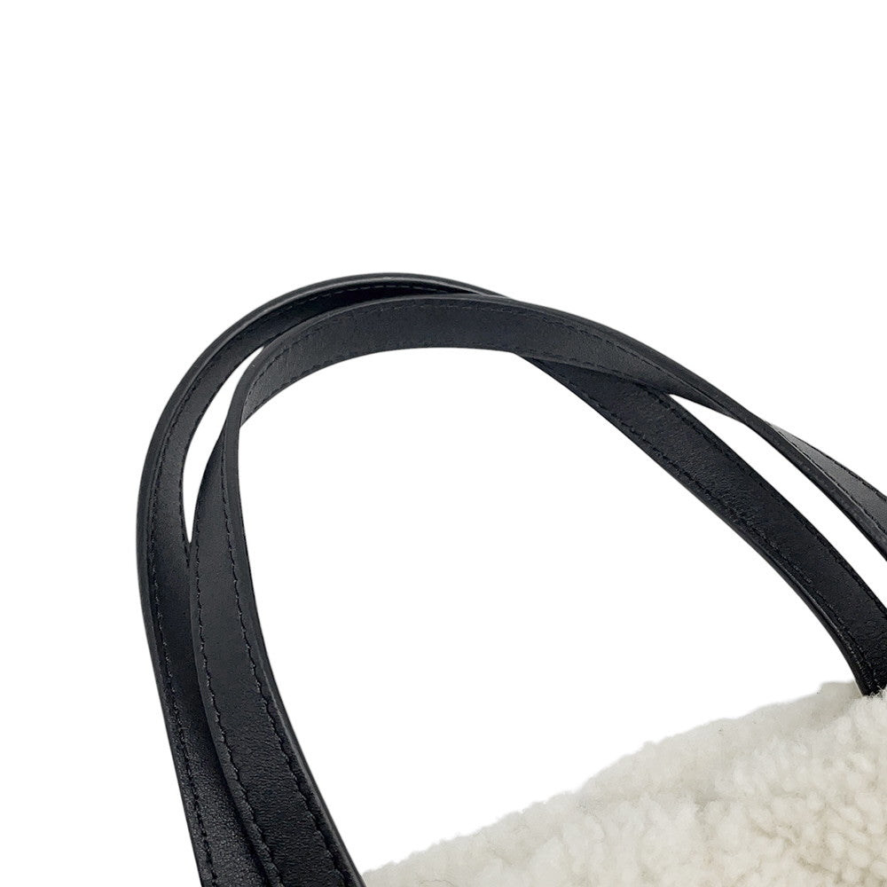 CHANEL CocoNeige ChainShoulder Bag WhiteAS0981 Pile Leather