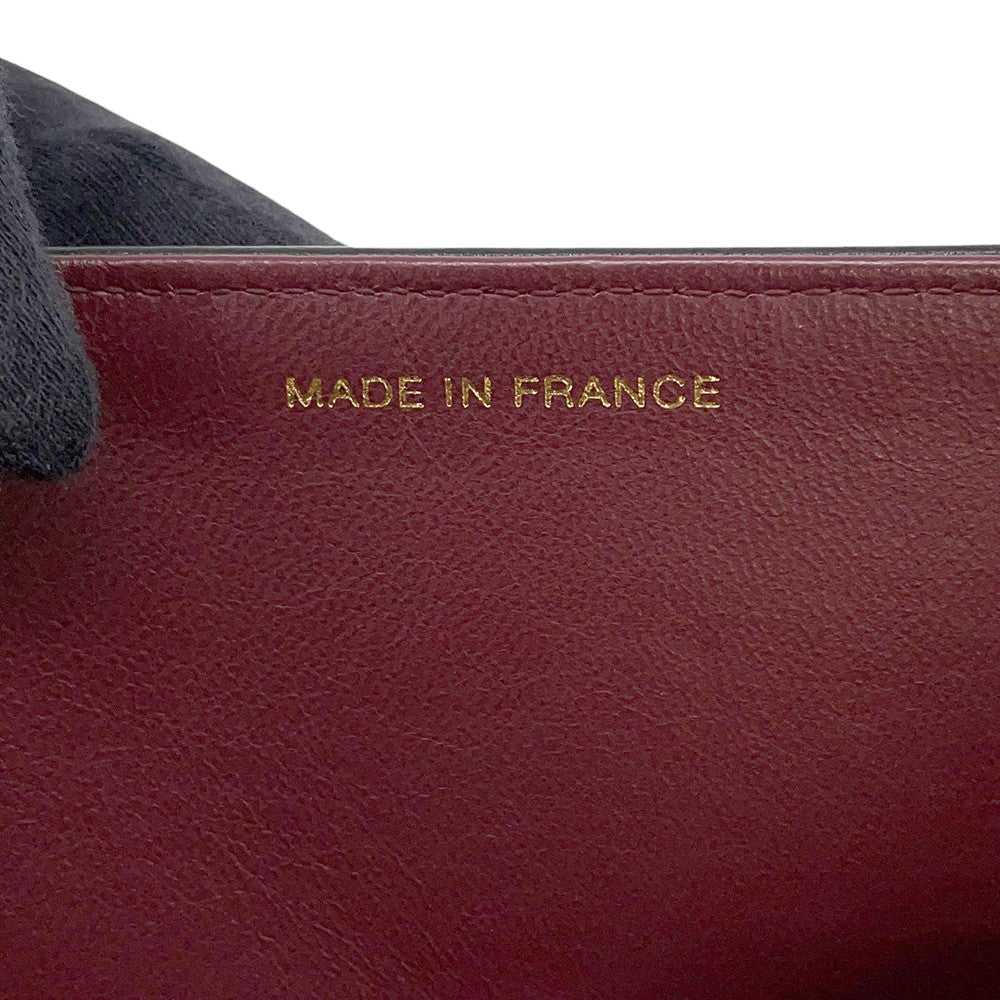 CHANEL Matelasse Push Lock ChainShoulder Bag Black Lambskin