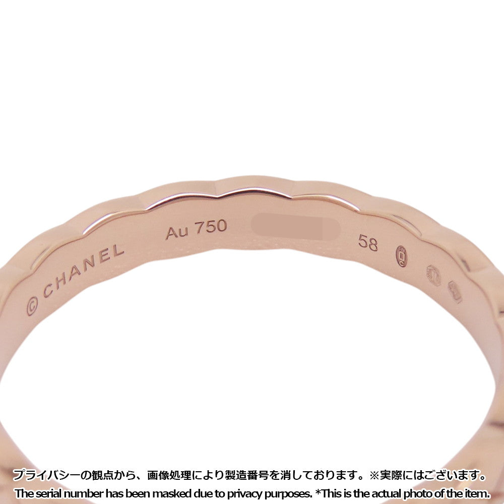 CHANEL Coco Crush Collection Ring Size 58/#18 MiniJ11785 18K Pink Gold