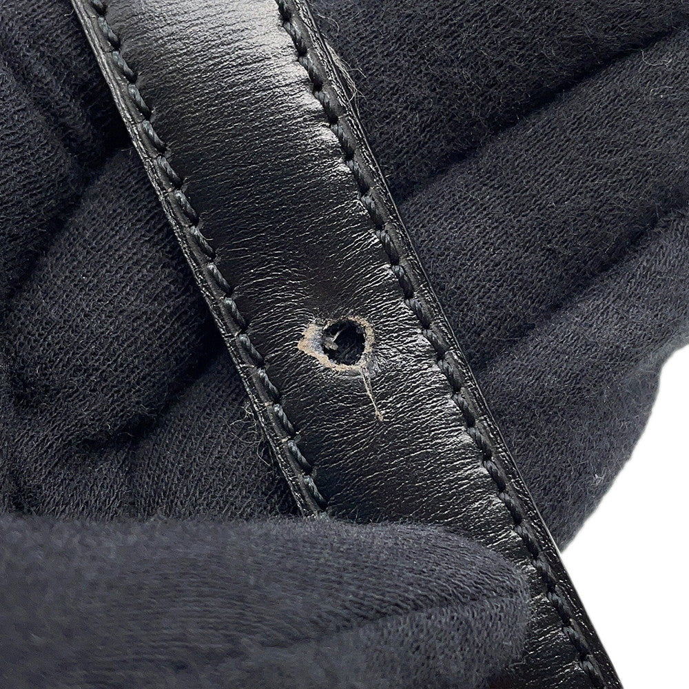 CELINE 2way Handbag Black Leather