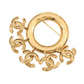 CHANEL 5-piece CC Logo Brooch Metal