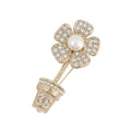 CHANEL Flower motif BroochABA573 Metal Rhinestone Faux Pearl
