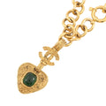 CHANEL Gripoa CC Logo Necklace Metal color Stone